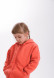 White Sand colour kids footer hoodie with a zipper